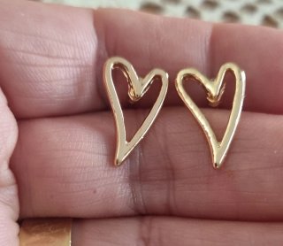 Pendientes Corazón Rodio Antialérgico