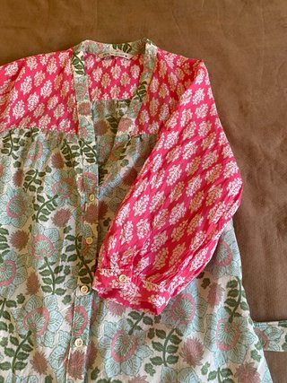 Vestido Zara Algodón Estampado Talla M