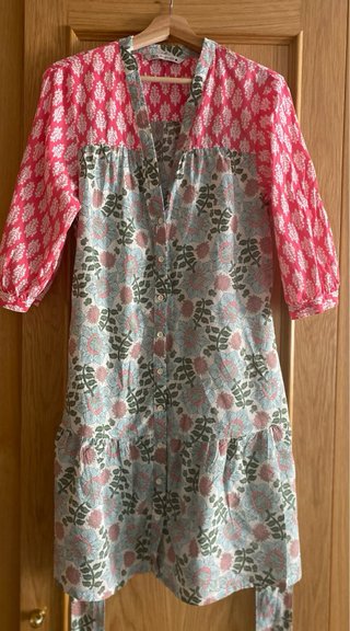 Vestido Zara Algodón Estampado Talla M