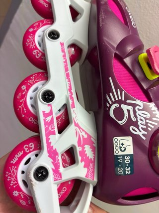 Patines Oxelo Play 5 Niña Morado Talla 30-32