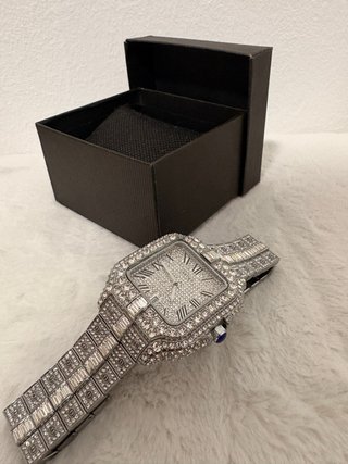 Reloj Moissanita Plata