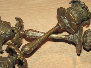 Coppia di candelabri in stile Art Nouveau francese, inizio 1900