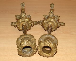 Coppia di candelabri in stile Art Nouveau francese, inizio 1900