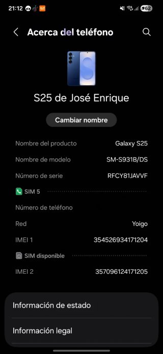 Samsung S25 128GB