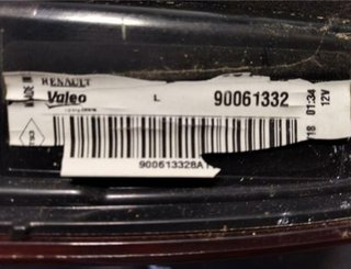 Piloto trasero renault 58052 265550151r kadjar 1.2