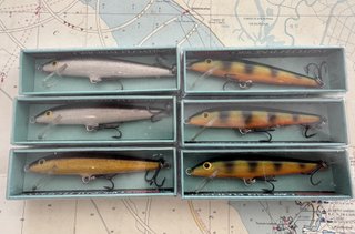 Lote 6 señuelos Rapala Original Flotante 9cm 143