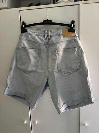 LEFTIES Pantalones Cortos Vaqueros Rotos Talla M