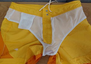 Costume pantaloncino Nike Vintage - Giallo/Arancio