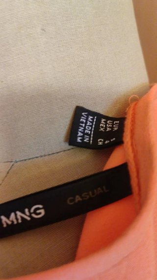 Vestido Mango color salmon
