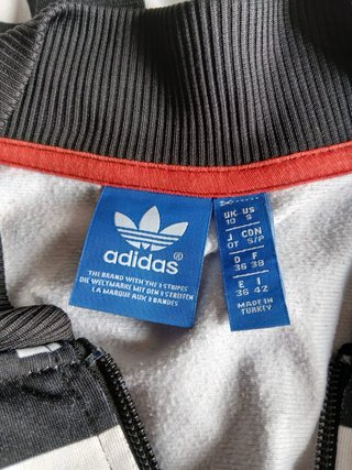 Adidas Tracktop Taglia S Nero Bianco