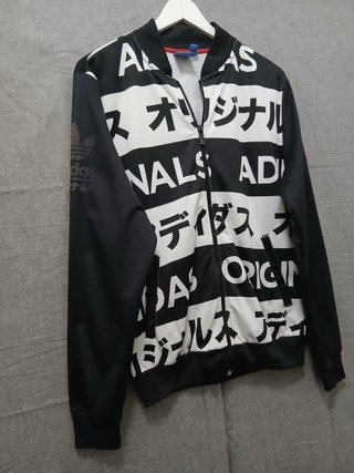 Adidas Tracktop Taglia S Nero Bianco