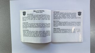 Resident Evil RE1 PS1 Manual + Portada + Contrapor