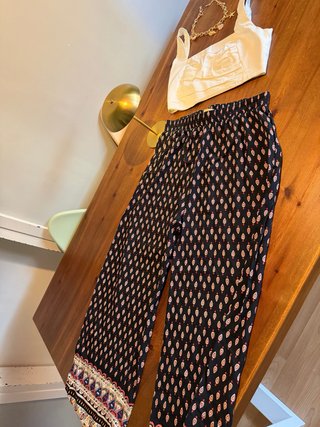 Pantalón palazzo estampado