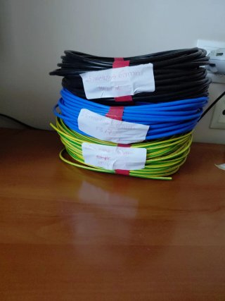 25 metros cable 6mm (varios colores)