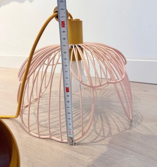 Lámpara de techo infantil flor rosa