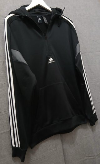 adidas hoodie size M black