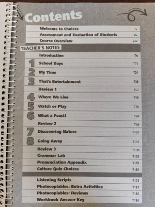 Burlington Choices 1 Teachers Manual