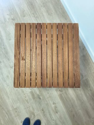 Mesa plegable madera 55x55