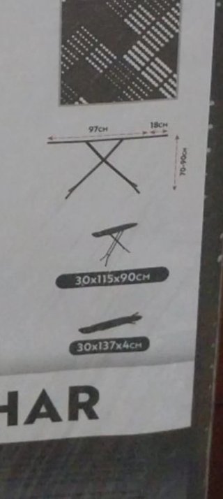 Tabla de Planchar HERSIG Plegable,"nuevo"
