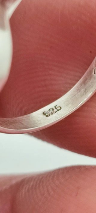Anillo Plata Aguamarina Cruda Arcoíris