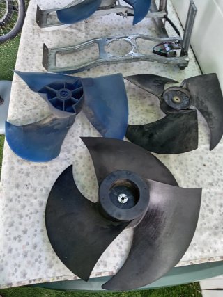 Aspas ventilador unidad exterior aire acondicionad