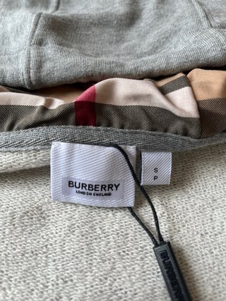 Sudadera Burberry Gris Cremallera