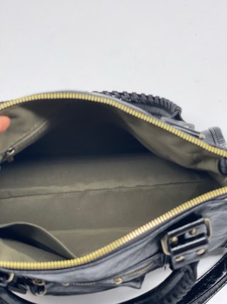 Borsa Pelle Nera con Specchietto