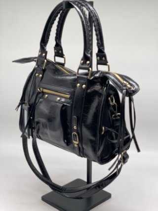 Borsa Pelle Nera con Specchietto