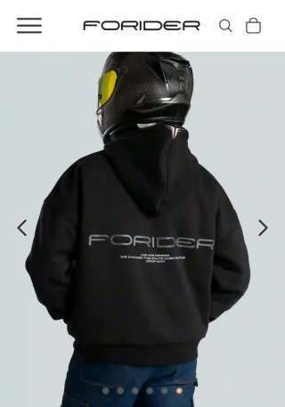 Sudadera Forider NOT A ROUTINE Negra