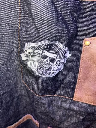 Delantal Profesional de Barbería Denim Vintage