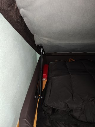 Cama canapé 90cm beige/marrón