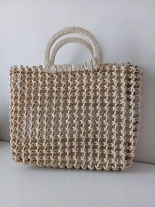 Bolso de rafia para playa