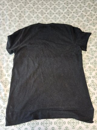 Camiseta Hollister Negra Talla L Estampado Floral