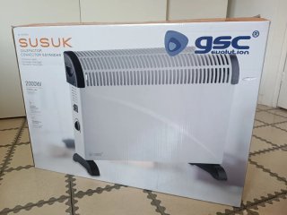 Estufa eléctrica blanca