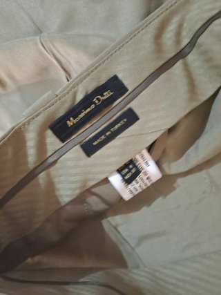 Pantalón Massimo Dutti Beige Verano Mujer