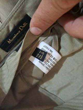 Pantalón Massimo Dutti Beige Verano Mujer