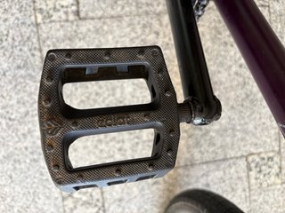 Bici BMX alta gama morada única Eclat, Oddysey...