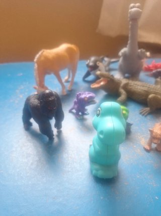 Juguetes animales plástico quince unidades