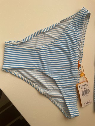 Bikini Rayas Azul Talla M