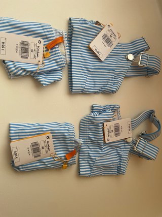 Bikini Rayas Azul Talla M