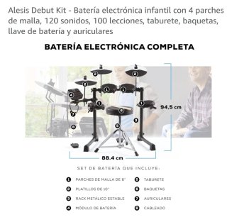 Batería Eléctrica Infantil Alesis