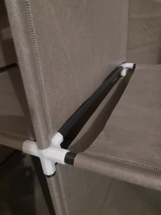 Armario de tela gris/negro para orden en trastero.