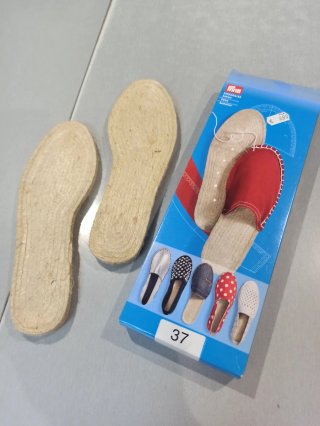 Suelas de esparto para espadrilles talla 37