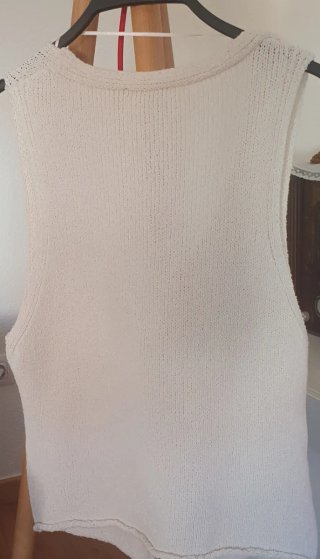 Chaleco/Top Pull&Bear Blanco Talla Única