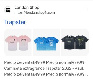 Lote: Camisetas Trapstar London - M