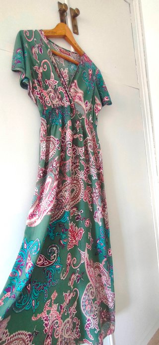 Vestido largo estampado Menglu