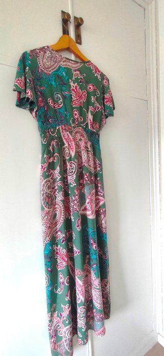 Vestido largo estampado Menglu
