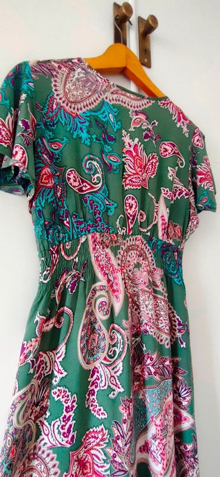 Vestido largo estampado Menglu