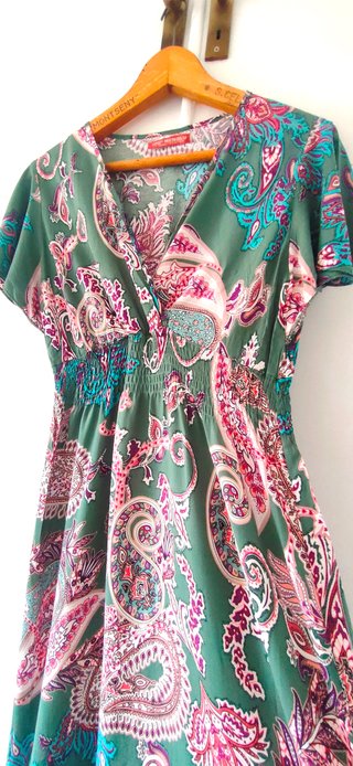 Vestido largo estampado Menglu