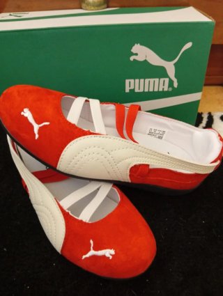 Zapatillas Puma Speedcat Ballet Rojas y Blancas